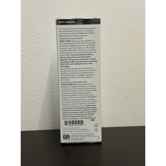 Elemis Dynamic Resurfacing Peel & Reset 2x 15 ml Anti Aging 0.5 Fl Oz Brand New - Picture 2 of 2